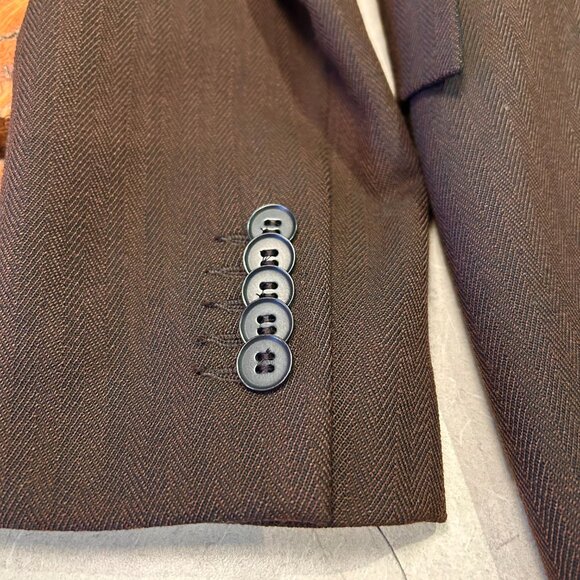 Suiting - Teenflo for Holt Renfrew by Maurice Tarica Suit Chocolate Brown – Sz 2 - Picture 7 of 12